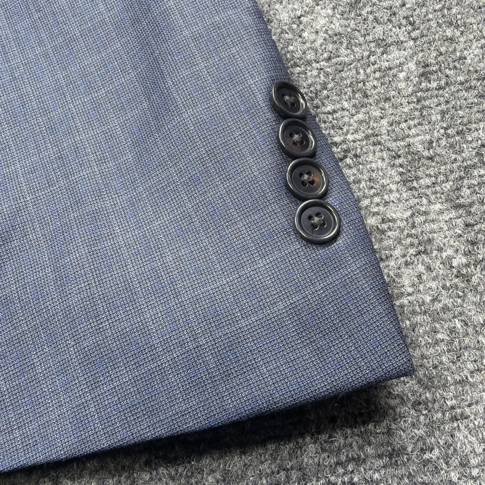 Brooks Brothers Blazer Mens 40S Short Blue Check Patterned Explorer Regent Fit